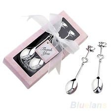 1 Pair Tea Coffee Drinking Spoon Teaspoon Bridal Shower Wedding Party Favor BF4U, €1.43