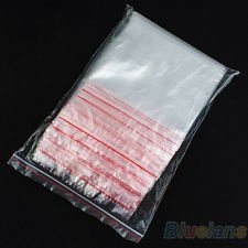 100pcs 12x17cm Jewelry Ziplock Zipped Lock Reclosable Plastic Poly Clear Bag BF4, €2.68 - 1