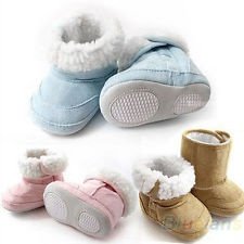 3 Colors Fashion Toddler Baby Boy Girl Shoes Winter Snow Boots 6-24 Months BF3U, €5.52