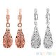 Lady Teardrop Hollowed Silver Gold Dangle Hoop Vogue Wedding Party Earrings BFCU, €1.82 - 1 - Thumbnail