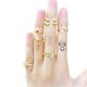 7Pcs Cool Cute Skull Anchor Gold Cut Above Knuckle Ring Band Midi Rings Mix BF7U, €0.99 - 1 - Thumbnail