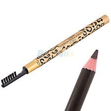 New Arrival Waterproof Leopard Brown Eyebrow Pencil with Brush Make Up Hot! BF4U, €0.99