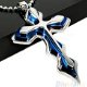 Men's Stainless Steel Silver Blue Cross W/ Free Chain Necklace Pendant Hot BFBU, €2.98 - 1 - Thumbnail