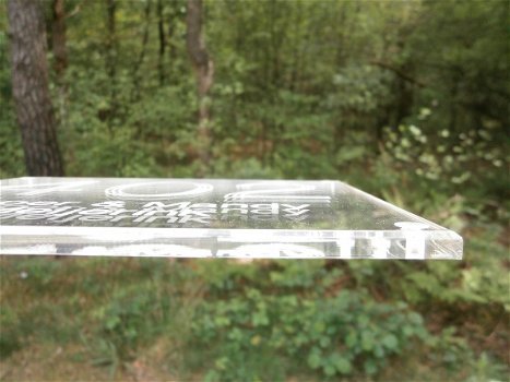 Voordeurplaat acrylaat plexiglas maat 3 (14x18cm) - 3