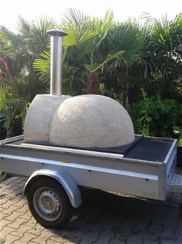 Pizza-oven te huur op aanhangwagen/ houtgestookte AMALFI FAMILY OVEN - 5