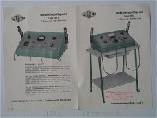 [1971] Prüfrex H17 und 18,Betriebsanleitung, Elektro Apparatebau