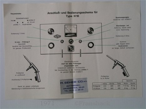 [1971] Prüfrex H17 und 18,Betriebsanleitung, Elektro Apparatebau - 2