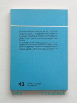 [1988] DIN-Taschenbuch 43, Mech.Verbindungselemente 2, Beuth - 4