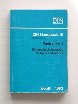 [1992] DIN Handbook 10 (Engels), Fasteners 1, Beuth - 1