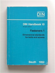 [1992] DIN Handbook 10 (Engels), Fasteners 1, Beuth