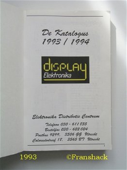 [1993] De Katalogus 1993-94, Display Elektronika, EDC - 2