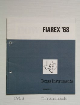 [1968] Texas Instruments Holland, Fiarex' 68, brochure TI Holland - 1