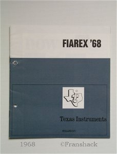 [1968] Texas Instruments Holland, Fiarex' 68, brochure TI Holland