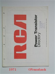 [1971] Power Transistor Directory, RCA
