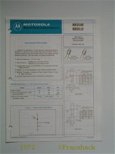 [1972] Datasheet MRD500 en 510, Motorola