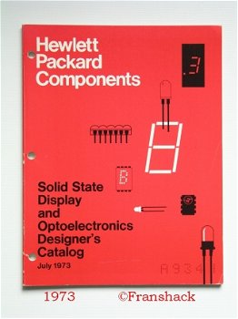 [1973] Display and Optoelectronics Designer's Catalog, HP - 1