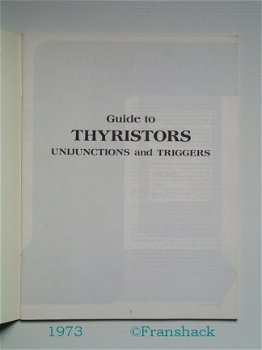 [1973] Guide to Thyristors Unijunctions and Triggers, Motorola - 2