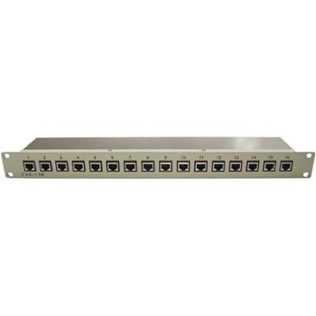 Cat 5e, FTP, 1U patchpaneel, 16 poort RJ45, voor 19inch serverkasten - 1