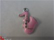 Geëmailleerde bedel - saxofoon (roze) - 1 - Thumbnail