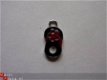 Geëmailleerde bedel - slipper (zwart / rood) - 1 - Thumbnail