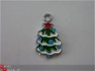 Geëmailleerde bedel - kerstboom - 1 - Thumbnail