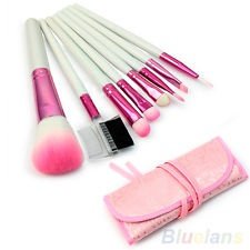 8 Pcs Charm Chic Pro Makeup Brushes Set Eyeshadow Cosmetic Brush Kit + Pink Case, €3.66