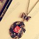 Beauty Retro Vintage Rose Flower Round Bow Cute Pendant Necklace Chain Clearance, €1.49 - 1 - Thumbnail