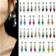 Colorful Chic 1 Pair Crystal Rhinestone Beautiful Teardrop Dangle Earrings BF3U, €1.57 - 1 - Thumbnail