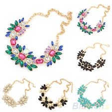 Womens Faceted Resin Beads Flowery Crystal Cluster Pendant Clavicle Necklace 1PC, €3.47 - 1