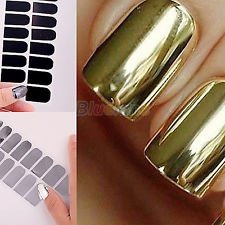 16X Smooth Nail Art Sticker Patch Foils Armour Wraps Decoration BF0U, €0.99 - 1