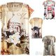 Trendy Graphic Printed Women Short Sleeve Flower T Shirt Tee Blouse Tops BFBU, €5.22 - 1 - Thumbnail