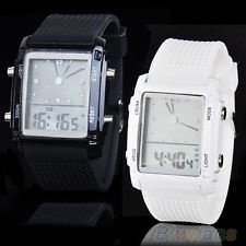 New Trendy Womens Mens Digital Led Chronograph Quartz Sport Wrist Watch Hot BFBU, €4.01