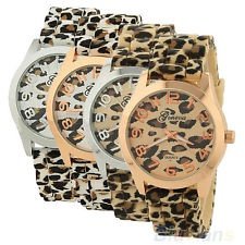 Hot Sale Casual Sexy Womens Leopard Geneva Silicone Jelly Quartz Wristwatch BF4U, €2.54 - 1