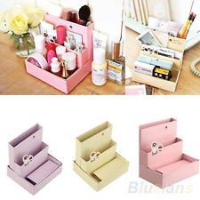 DIY Paper Storage Box Stationery Organizer Makeup Cosmetic Case Home Use BF2U, €1.88 - 1