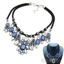 Retro Royal Handmade Knitted String Alloy Water Drop Choker Pendant Necklace Hot, €4.23 - 1