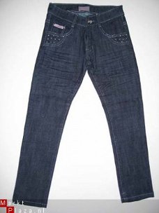 blauwe skinny jeans (meidenspijkerbroek) E5105 in mt 122/128