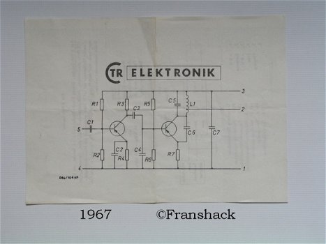 [1967] FM 4, FM-Sender, Block-Modul Schaltbild, CTR-Nürnberg - 1