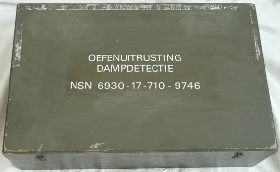 Kist Dampdetectie Oefenuitrusting, NBC, Koninklijke Landmacht, jaren'60/'70. - 0