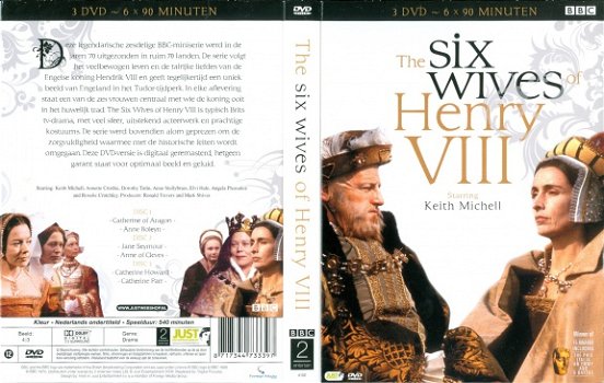 The Six Wives of Henry VIII - 6x 90 min. op 3 DVD's - 1
