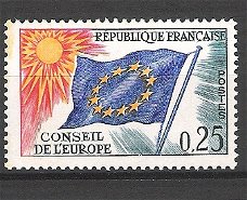 Frankrijk 1963-71 Conseil de l'Europe postfris S29