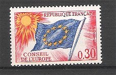 Frankrijk 1963-71 Conseil de l'Europe postfris S30