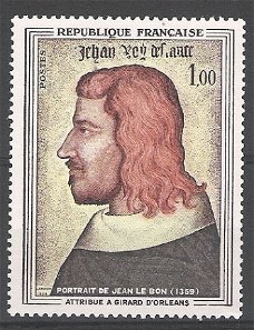 Frankrijk 1964 6e Cent. de la mort de Jean II le Bon postfris