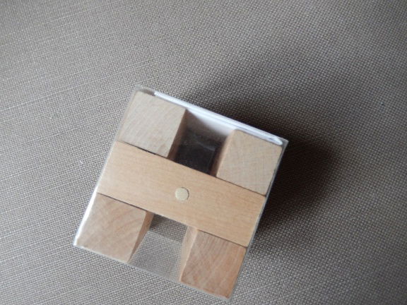 Houten IQ spel kubus puzzel - nr. 1