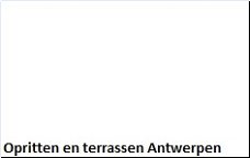 Opritten en terrassen Antwerpen