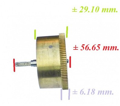 === Veer trommel = zonder veer = gebruikt === 25058 - 2