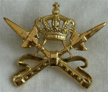 Kraagspiegel Embleem DT, Koninklijke Militaire School Onderofficieren, Koninklijke Landmacht.(Nr.2) - 2