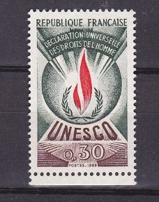 Frankrijk 1969-71 UNESCO Droits de l'Homme F0.30 postfris