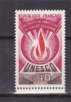 Frankrijk 1969-71 UNESCO Droits de l'Homme F0.40 postfris - 1