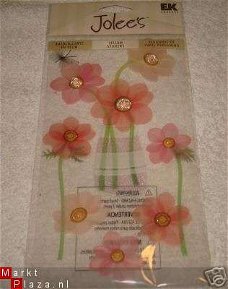 JOLEE VELLUM  stickers rose bloem
