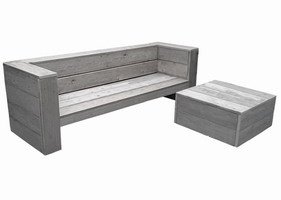 Lounge bank steigerhout €199,99 - 1